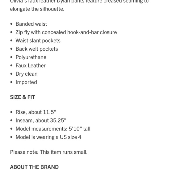 Alice and Olivia white faux leather trousers - Picture 14 of 14